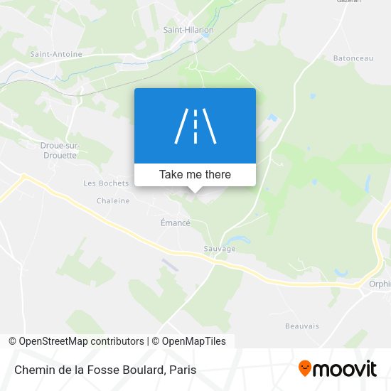 Chemin de la Fosse Boulard map