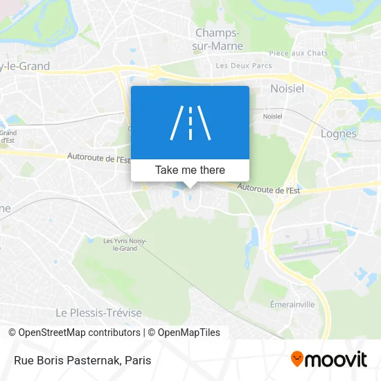 Rue Boris Pasternak map
