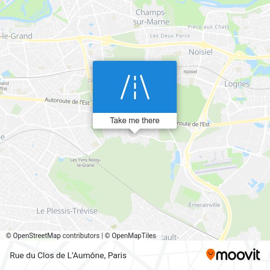 Rue du Clos de L’Aumône map