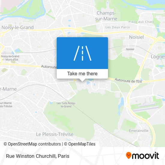Rue Winston Churchill map