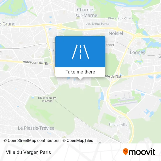 Villa du Verger map