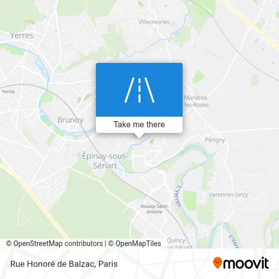 Rue Honoré de Balzac map