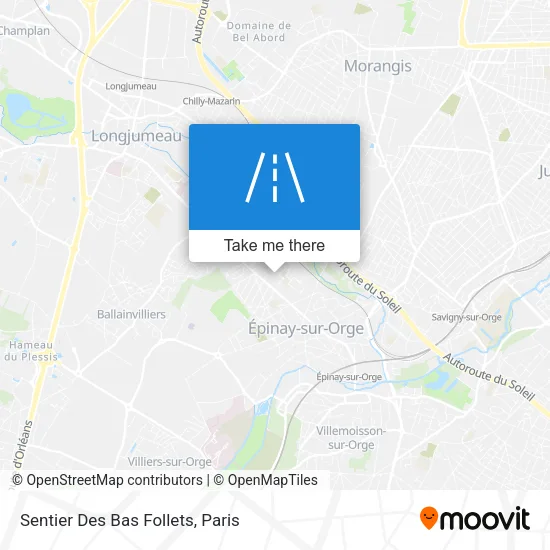 Sentier Des Bas Follets map