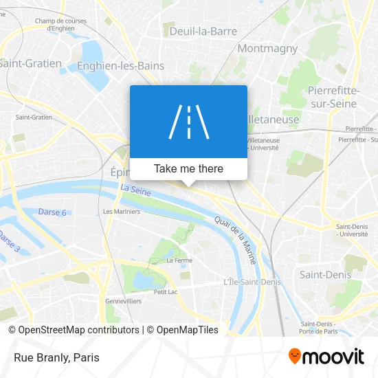 Rue Branly map