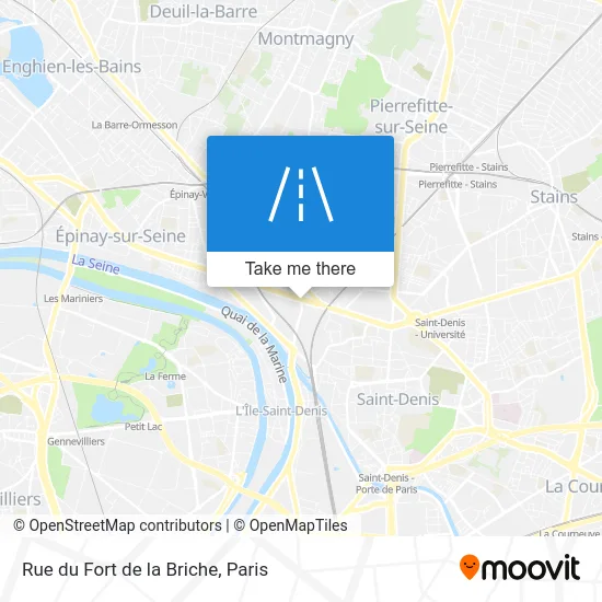 Rue du Fort de la Briche map