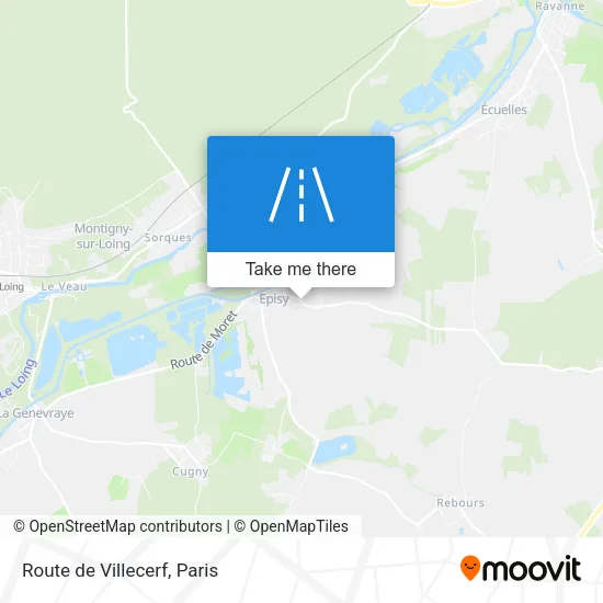 Route de Villecerf map
