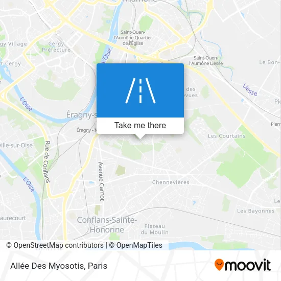 Allée Des Myosotis map