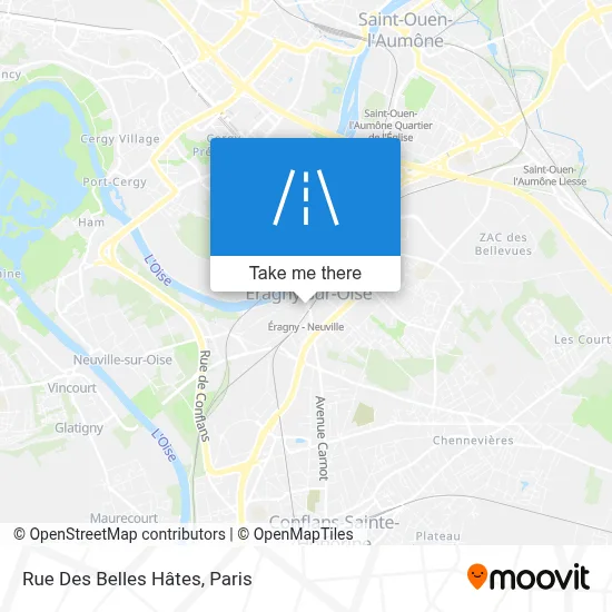 Rue Des Belles Hâtes map