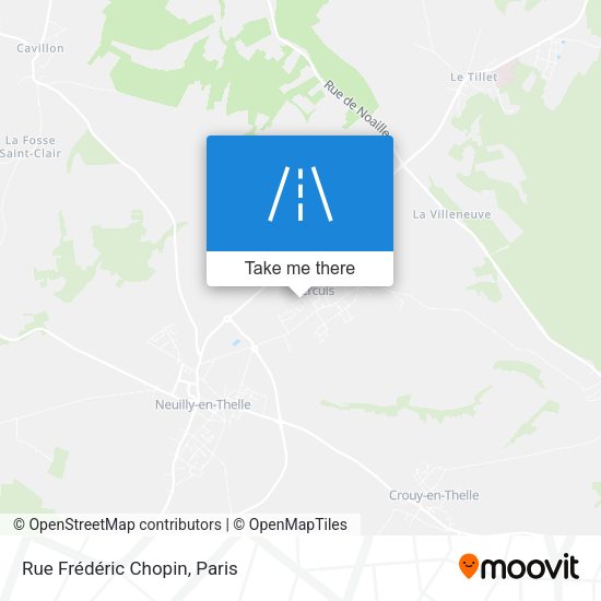 Rue Frédéric Chopin map