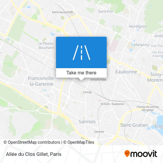 Allée du Clos Gillet map