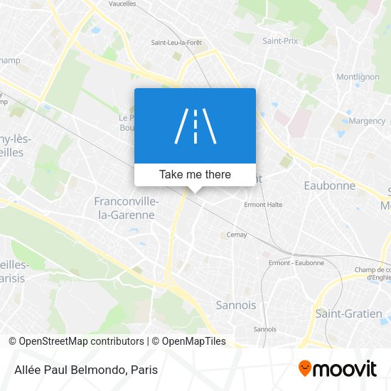Allée Paul Belmondo map