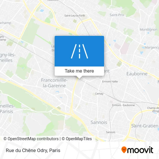 Rue du Chêne Odry map