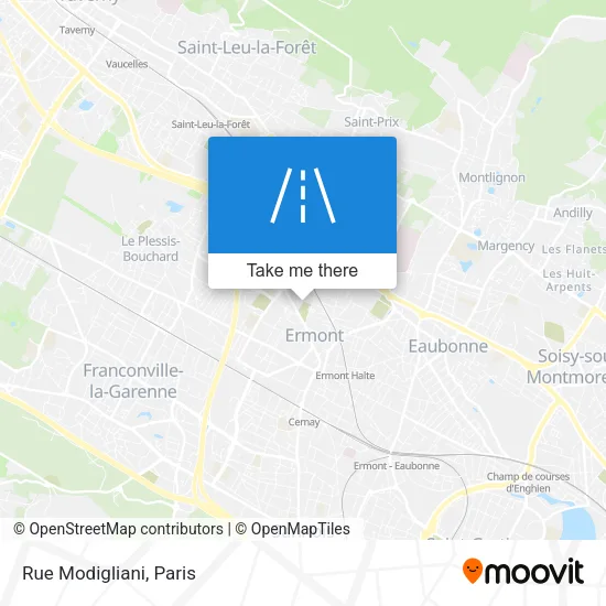 Rue Modigliani map