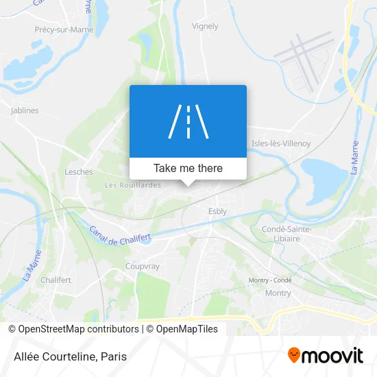 Mapa Allée Courteline