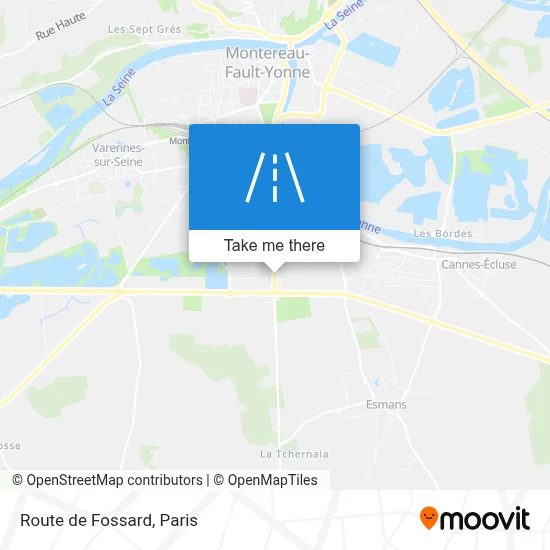 Route de Fossard map