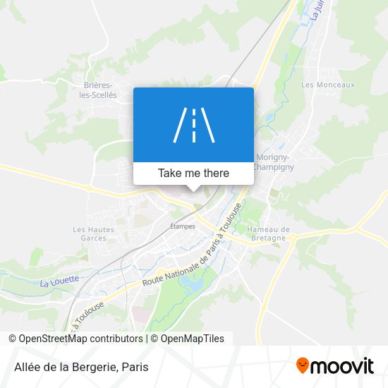 Allée de la Bergerie map