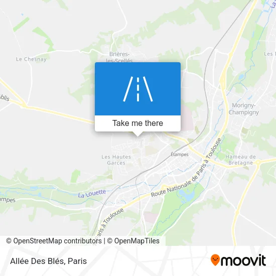 Mapa Allée Des Blés