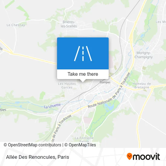Allée Des Renoncules map