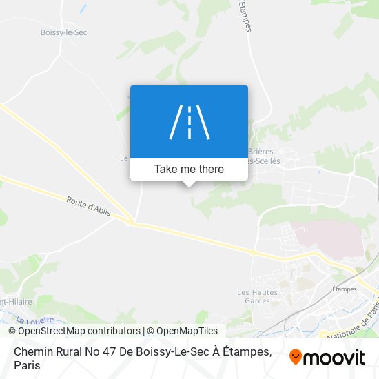 Chemin Rural No 47 De Boissy-Le-Sec À Étampes map