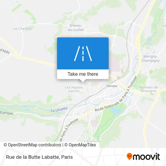 Mapa Rue de la Butte Labatte