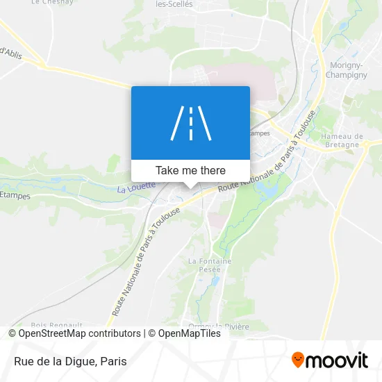 Rue de la Digue map