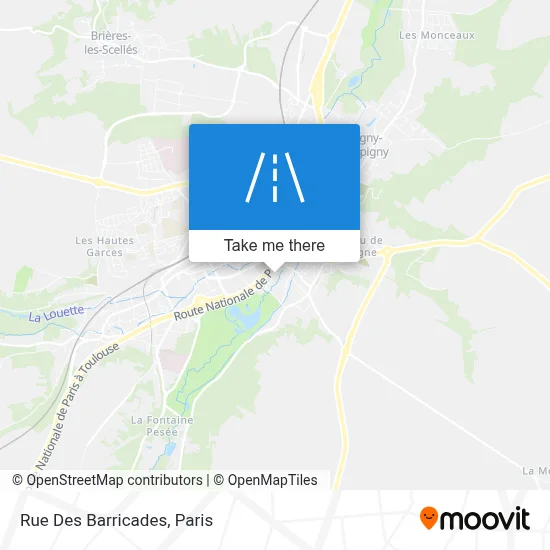 Rue Des Barricades map