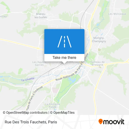 Rue Des Trois Fauchets map