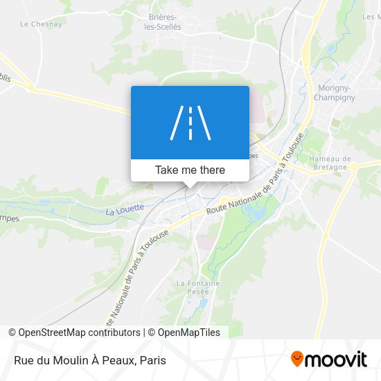 Rue du Moulin À Peaux map