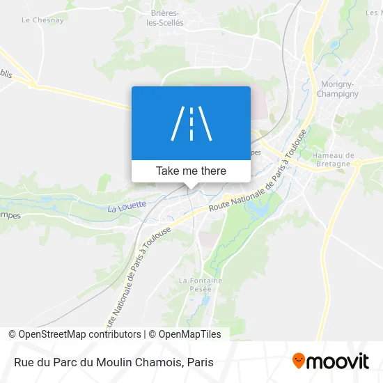 Rue du Parc du Moulin Chamois map