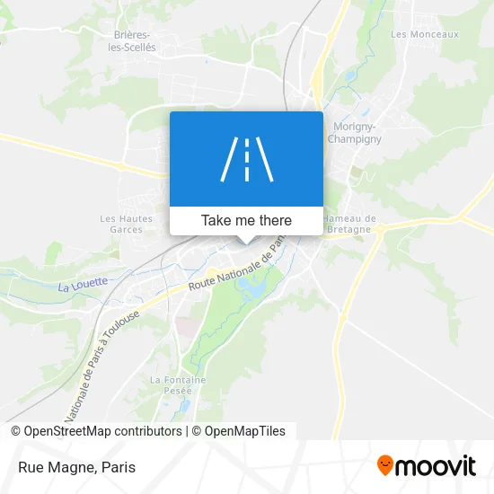 Rue Magne map
