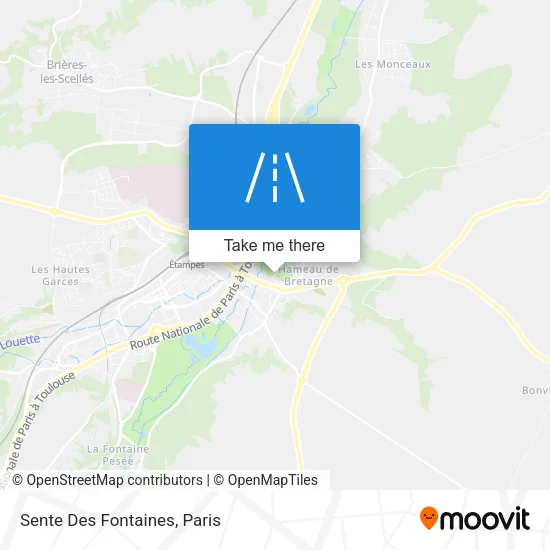 Sente Des Fontaines map