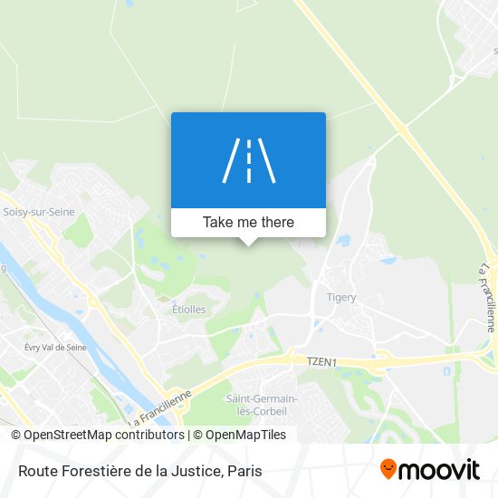 Route Forestière De La Justice map