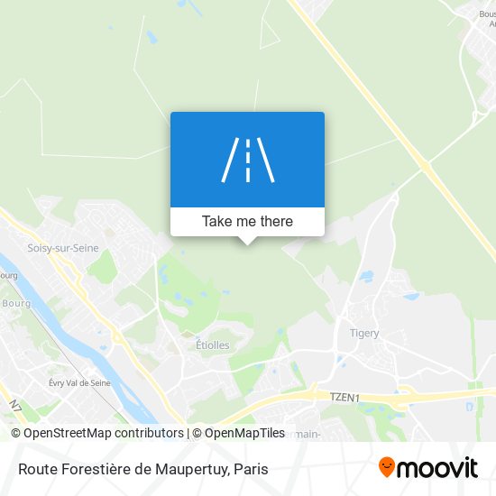 Route Forestière De Maupertuy map