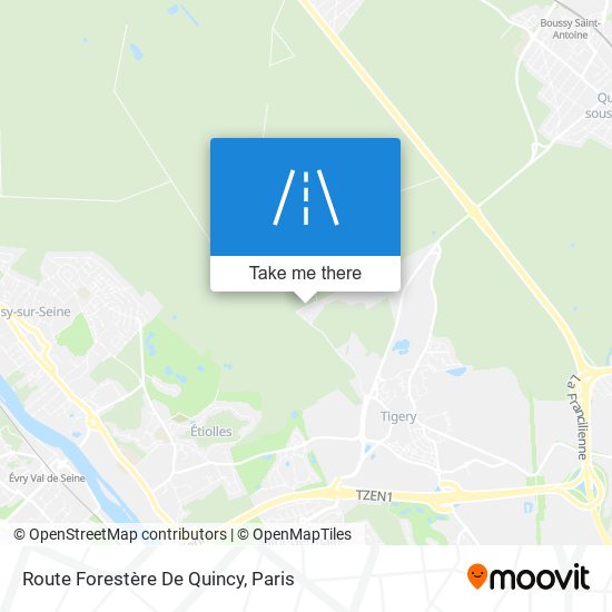 Route Forestère De Quincy map