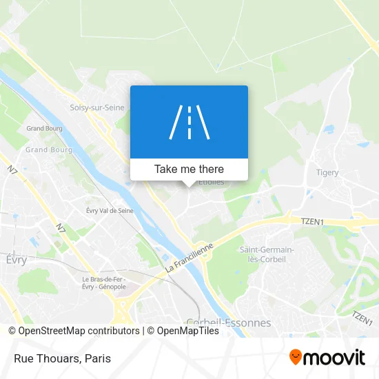 Rue Thouars map