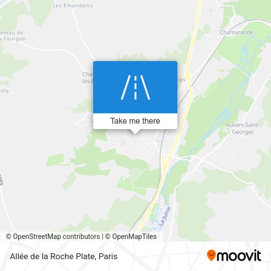 Allée de la Roche Plate map