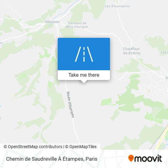 Chemin De Saudreville À Étampes map