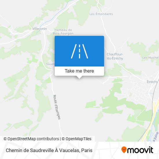 Chemin De Saudreville À Vaucelas map