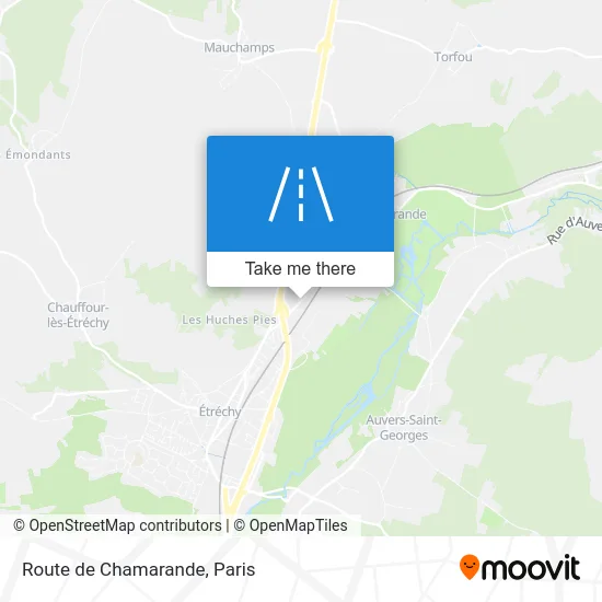 Route de Chamarande map