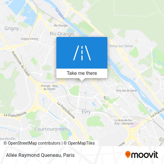Allée Raymond Queneau map