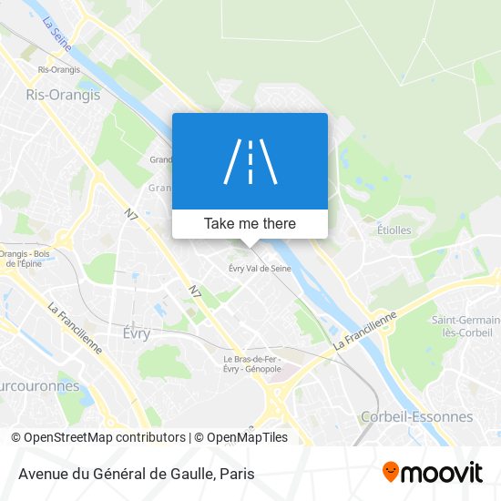 Mapa Avenue du Général de Gaulle