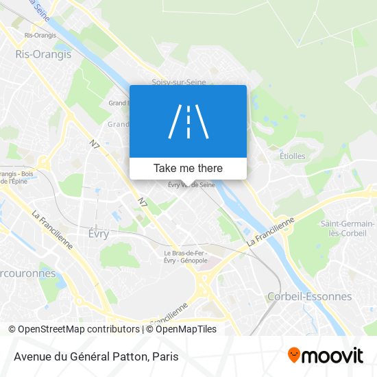 Mapa Avenue du Général Patton