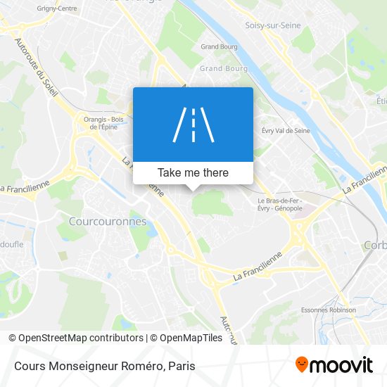 Mapa Cours Monseigneur Roméro