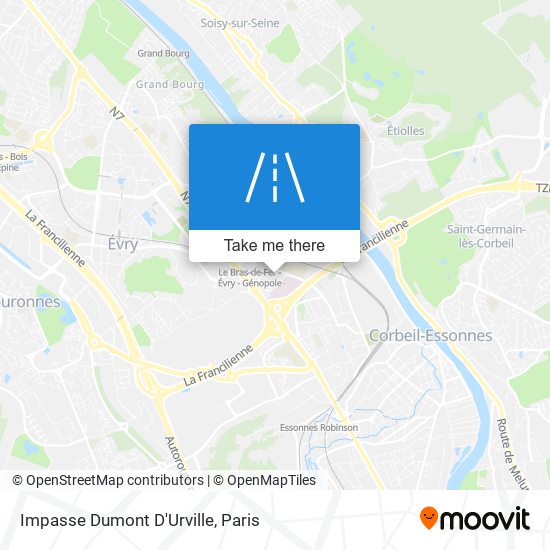 Impasse Dumont D'Urville map