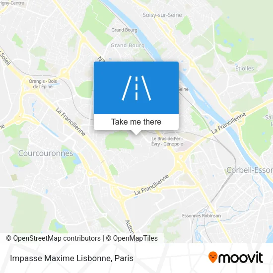 Impasse Maxime Lisbonne map