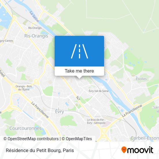 Résidence du Petit Bourg map