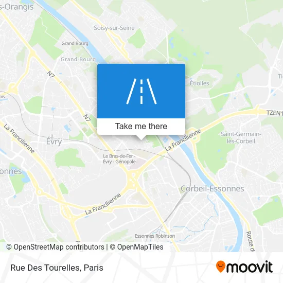 Rue Des Tourelles map