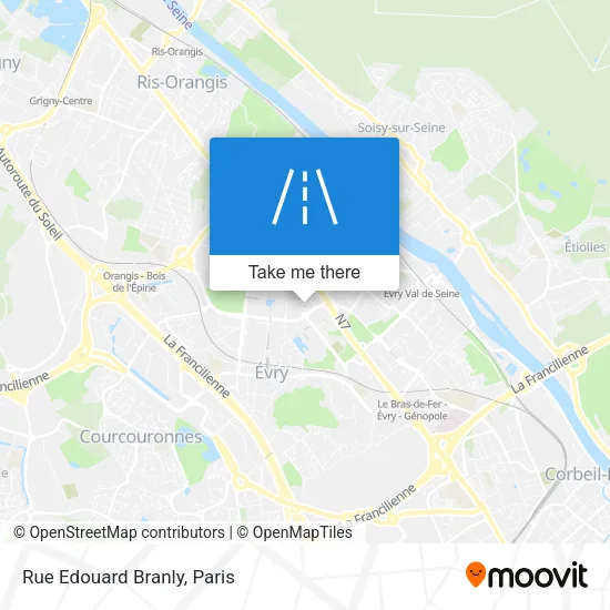 Rue Edouard Branly map