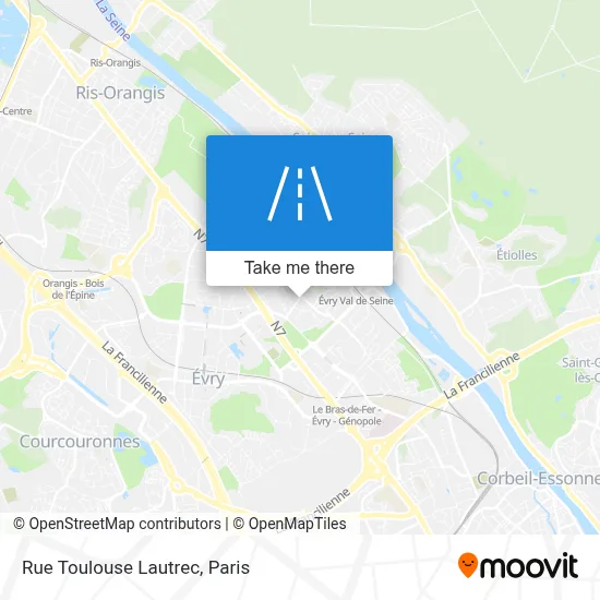 Rue Toulouse Lautrec map