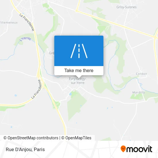 Mapa Rue D'Anjou